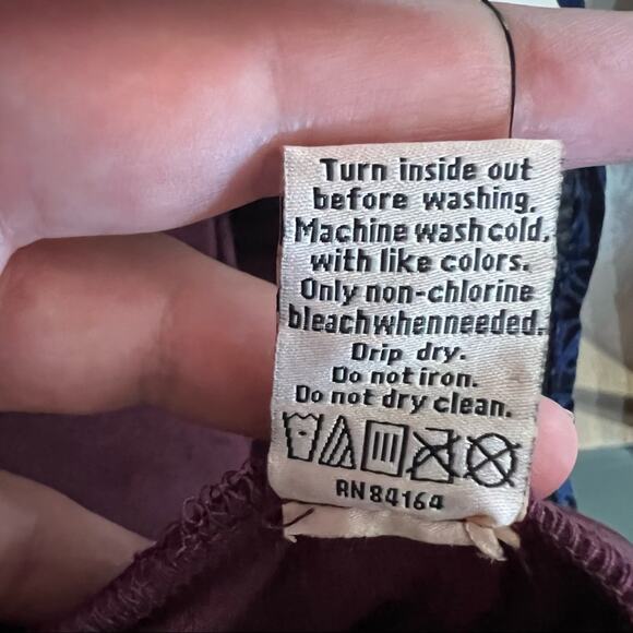 New Legmogue Faux Suede Burgundy Red Leggings Women's Size S/M - Picture 3 of 4